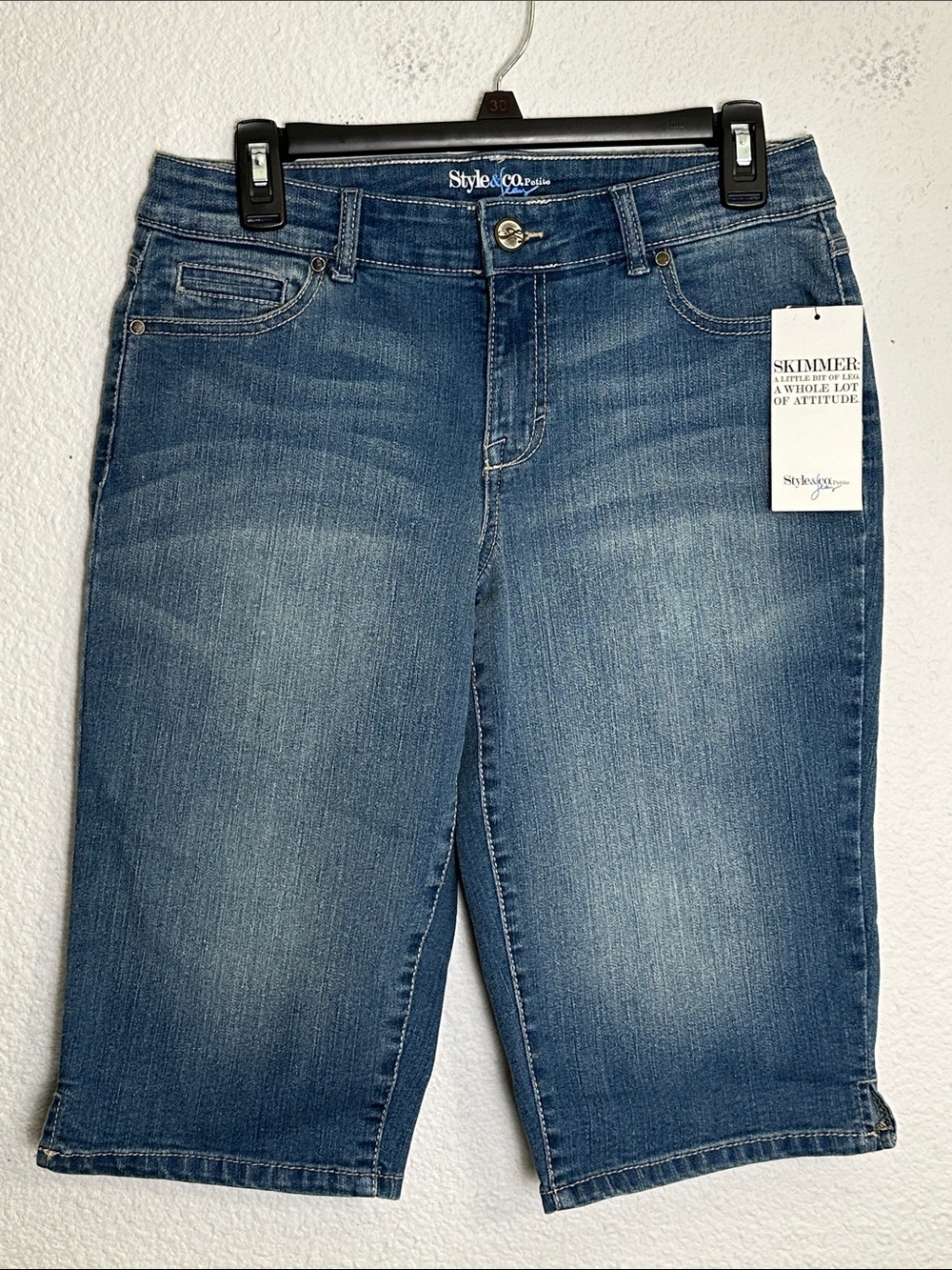 NEW Womens Jean Capri Size 8 Petite Style &‎ Co